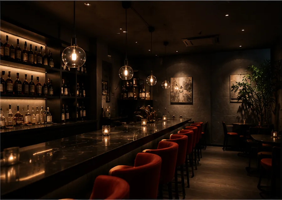 Bar Eventailの店内